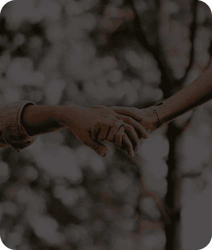 Hands receiving care